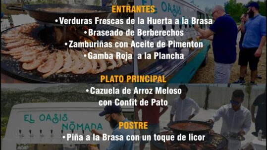 Cartel primera edición evento gastronómico "Afuego Nómada"